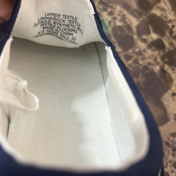 Crewcuts Slip-On Loafers Boat Shoes Navy Blue Size k13 - Picture 5 of 5